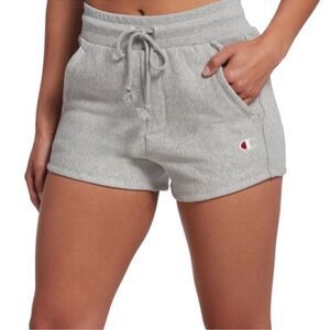 Champion Reverse Weave Shorts Heather Grey Size XS 2” Inseam Drawstring Waist